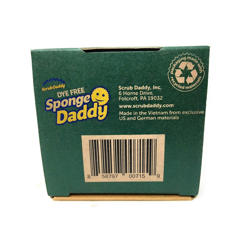 SCRUB DADDY Dye Free Sponge Daddy 3 Count, 3 CT