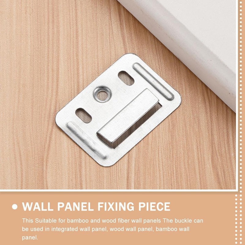 VILLCASE 100pcs Wall Panel Buckle, Wall Buckle Interlocking Hanging Bracket