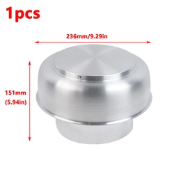 Antrader Round Roof Vent Cap,1Pcs 6.22" Chimney Cap Aluminum Alloy Chimney Roof Cover