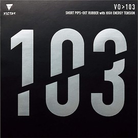 VICTAS 020242 Table Tennis Rubber VO1>03 Table Tennis Soft High Energy Tension Attack Black
