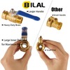 BILAL Heavy Duty Garden Hose Shut Off Valve with Long