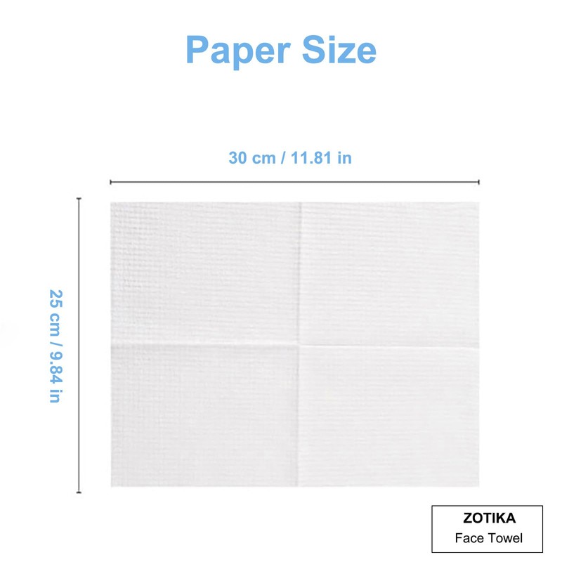 ZOTIKA Ultra Soft Dry Face Towels XL, 100% Plant Fibre,