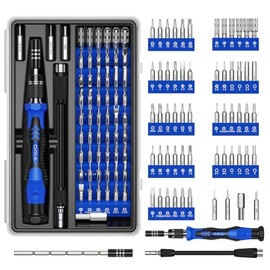 ORIA Juego de Destornilladores, Conjunto de Destornilladores de Precisión 60 en 1, Juego de Herramientas de Reparación con 56 Bits, Magnético Kit De H