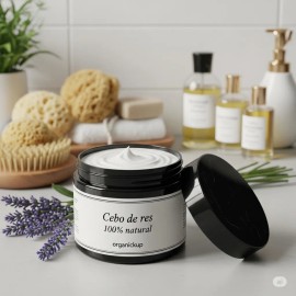 Crema 100% Natural De Sebo De Res Con Esencia De Lavanda