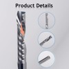 1/8 Inch Down Cut Single Flute (O Flute) Spiral End