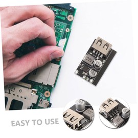 TEHAUX 2pcs USB Fast Charging Step Down Power Converter Module Dc to Single USB Phone Charging Board PCB Voltage Regulator for Supported Devices