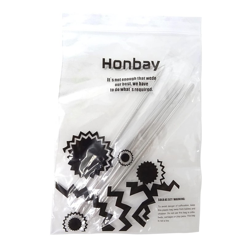 Honbay 4PCS Stainless Steel Coffee Latte Art Pens Tool for