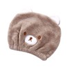 Children's Hair Drying Towel, Towel Cap, Bear Pattern, Hair Cap,