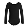 DANSHOW Girls Team Basic Long Sleeve Leotard with Skirt Kid