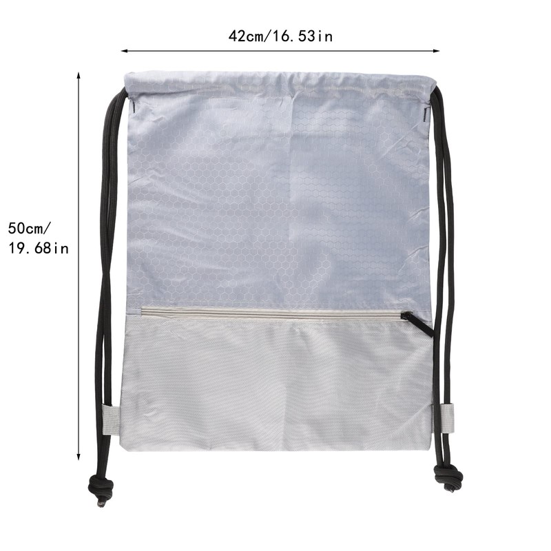 Drawstring Backpack Bag, Waterproof Draw String Back Sack with Zip