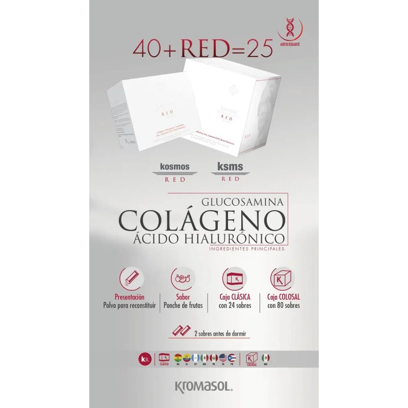 Kosmos Red Kromasol Sobres Colágeno Hidrolizado