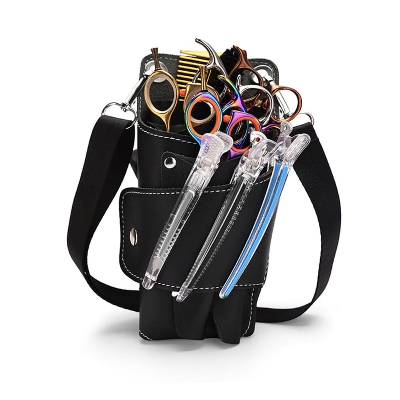 Healeved Scissor Tool Kit Hair Stylist Bag Pouch Professional Hairdressing