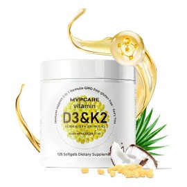Vitamina 200mcg 10000iu 120 Cápsulas Deal Sabor Mvpcare Life Extractos Naturales Puros Huesos Articulaciones Apoyo Inmunitario