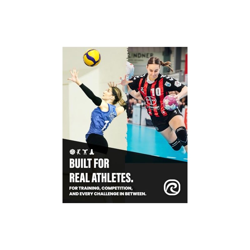 Rehband Rodilleras para Dodgeball, Balonmano y deportes de interior, protector