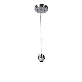 Aspen Creative, Satin Nickel 21057-09-1, One Indoor Pendant Light Kit, 6' SVT Clear Cable, E26 Lamp Socket