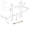 Steel Split Spindle 8 x 90mm Door Window Handle Spindle