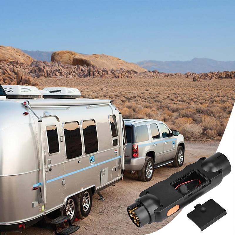 Lwuey European Standard 12V 7 Pin Trailer Tester Plug, Trailer