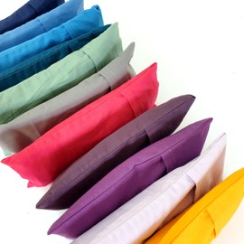 Ruth White Yoga Products Plain Classic Cotton Eye Pillow filled with Flaxseeds and a hint of Lavender (Midnight Blue)