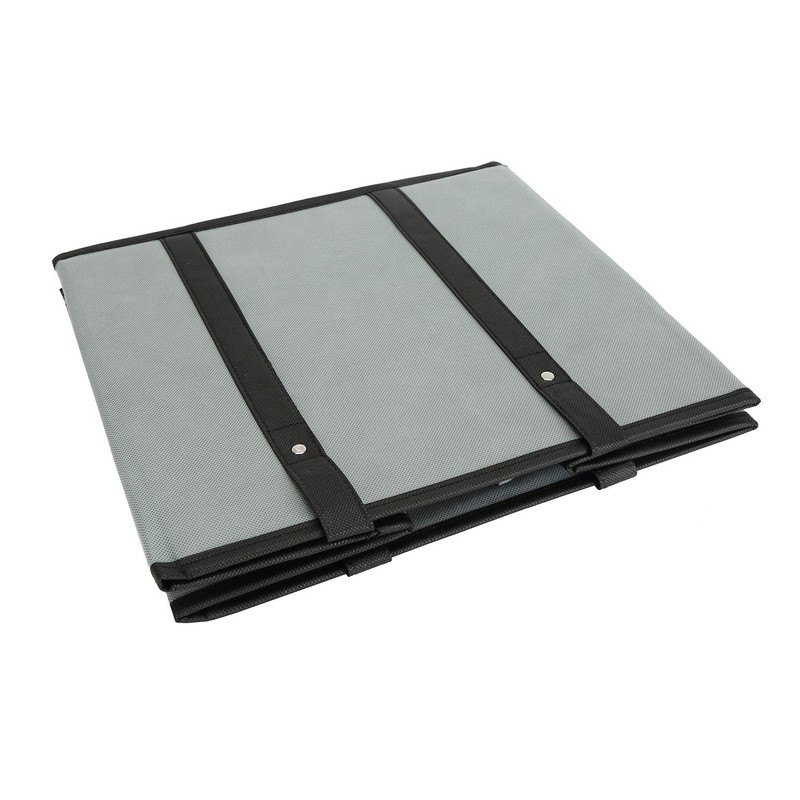 Foraineam 3-Pack Extra Large Reusable Grocery Bags Gray Durable Heavy