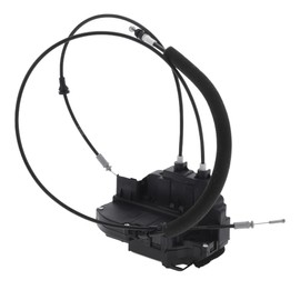 X AUTOHAUX Replacement Rear Left Driver Side Power Door Lock Actuator Motor with Cable for Nissan Armada 2005-2008 for Infiniti QX56 2004-2008 Door Latch Actuator Assembly No.825017S00A Black