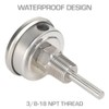 GlowShift Liquid Filled Mechanical 250 F Temperature Gauge - for