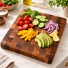 Wood Cutting Board for Food Prep – Double-Sided Thickened Rectangle