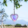 H&D Crystal Heart Shape Pendant, Glass Rainbow Suncatcher
