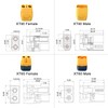 10 Feet Female XT90 Solar Cable 10 AWG, XT90 Connector