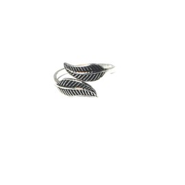 Adjustable 925 Sterling Silver Leaf TOE Ring