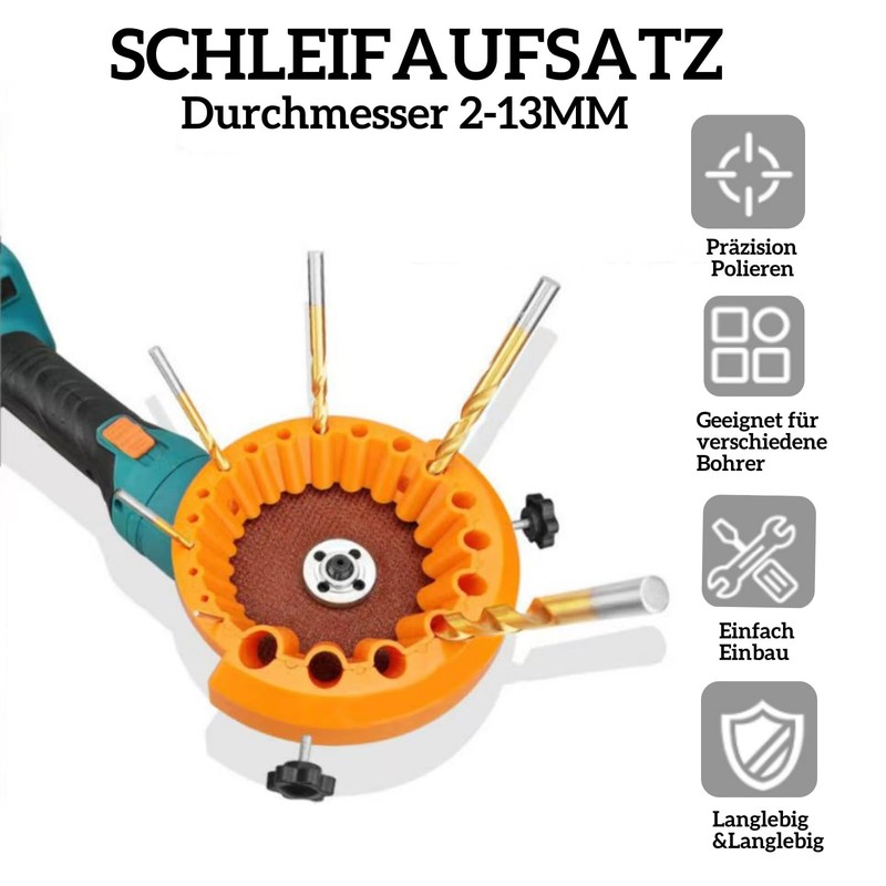 Drill Sharpener Tool, 2025 Upgrade Multi-Purpose Drill Sharpener, 2 to