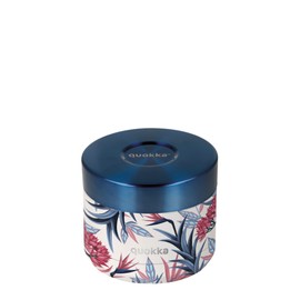 Quokka Whim Blue Garden Stainless Steel Thermal Container for Food 369 ml