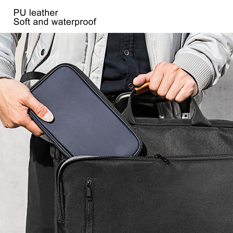 Card Wallet Waterproof Multi Slots Zipper Closure Soft PU Leather
