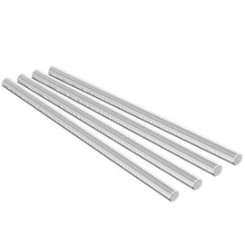 SCOOYUCK Pack of 4 Fully Threaded Rod M10 × 200 mm 304 Stainless Steel DIN 975