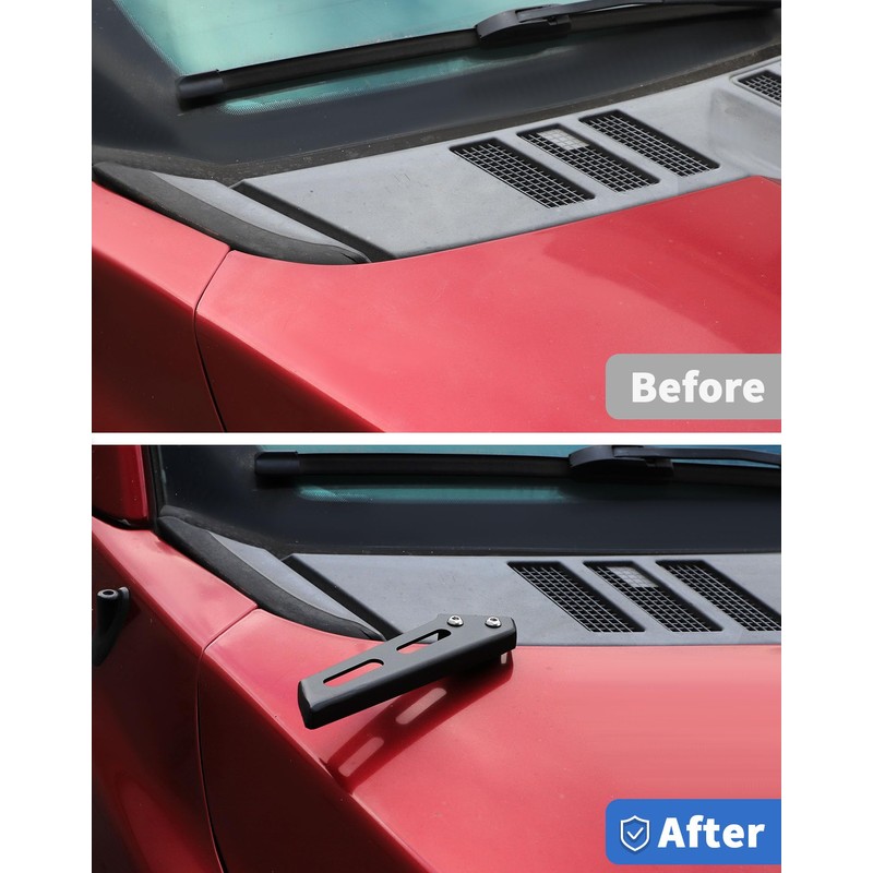 DSWSQ Ditch Hood Hinge Light Brackets for 2015-2020 Ford F150