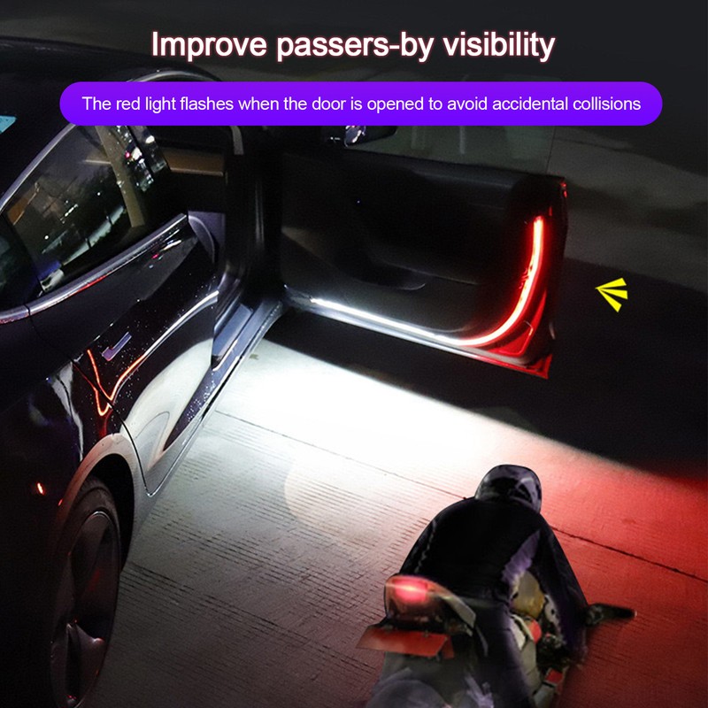 Car Door Light Strip Open Warning Slim Anti Rear End