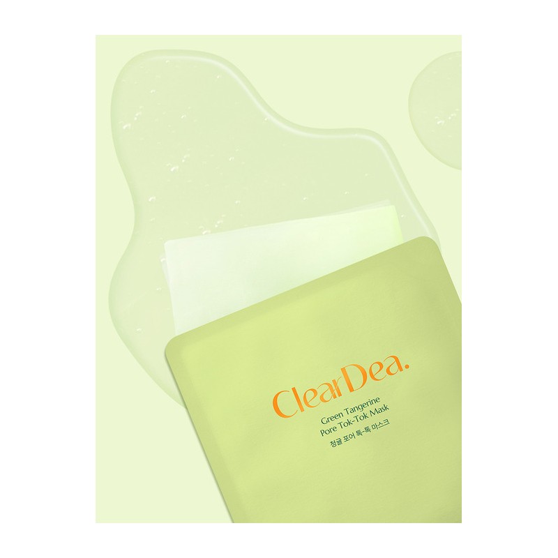 Clear Deer Green Tangerine Pore Tok-Tok Mask 4ea (1box) /