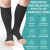 Pack of 3 Open Toe Compression Socks for Men and