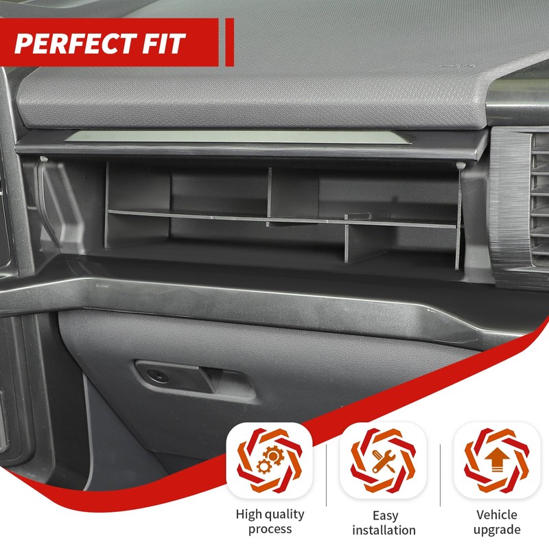 amayum Glove Box Organizers Co-pilot Storage Compartment Divider Interior Accessories