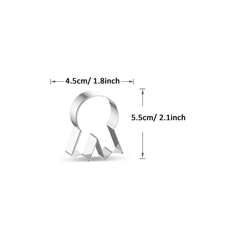 WJSYSHOP Mini Medal Cookie Cutter - A