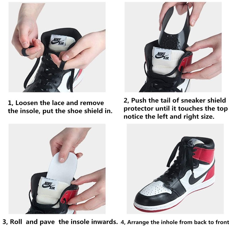 YOLOPARK 4 Pairs Shoe Blister Protector Anti Wrinkle Guards for