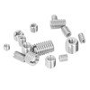 75Pcs Threaded Insert Kit Stainless Steel Silver M3 M4 M5