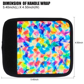 Careteilly Neoprene Luggage Handle Wrap- Comfort Luggage Identifiers for Suitcases Luggage Markers Easy Identification Travel Bag Identifiers Travel Accessories for Women