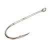 100Pcs 6/0# High Carbon Steel Sharp Fish Hooks with Barb