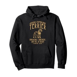 AMERICAN STAFFORDSHIRE TERRIER STRONG AND LOYAL DOG Pullover Hoodie