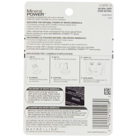 Maybelline New York Mineral Power Powder Foundation, Natural Ivory, 0.28 Ounce