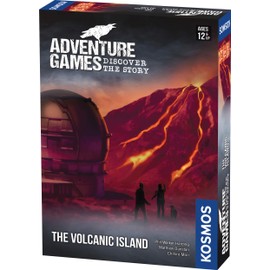 Adventure Games: The Volcanic Island | A Kosmos Game from Thames & Kosmos | Collaborative, Replayable Storytelling Game Experience for 1 to 4 Players | Ages 12+