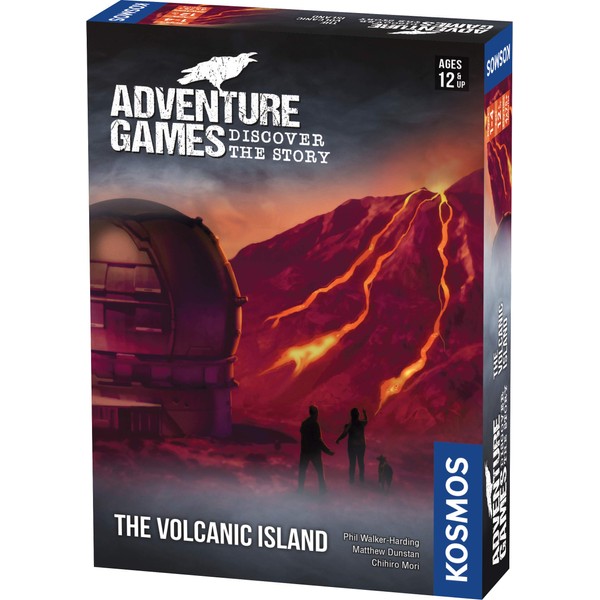 Adventure Games: The Volcanic Island | A Kosmos Game from Thames & Kosmos | Collaborative, Replayable Storytelling Game Experience for 1 to 4 Players | Ages 12+