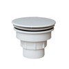 Bathroom Shower Grate Drain Waste for Shower Base White Plastic