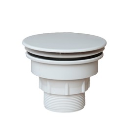 Bathroom Shower Grate Drain Waste for Shower Base White Plastic