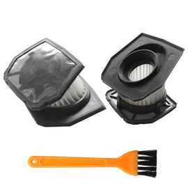 206700006 Vacuum Filter Compatible with RYOBI 18V ONE+ Brushless Cordless Compact Stick Vacuum Model P724 P724B 2 Pack and 1 Brush